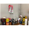 Image 5 : Various oil on shelf, 4 inch swivel