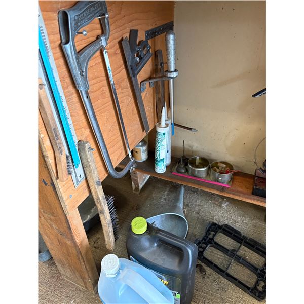 Misc. tools under counter