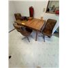 Image 1 : Wooden table c/w 3- chairs