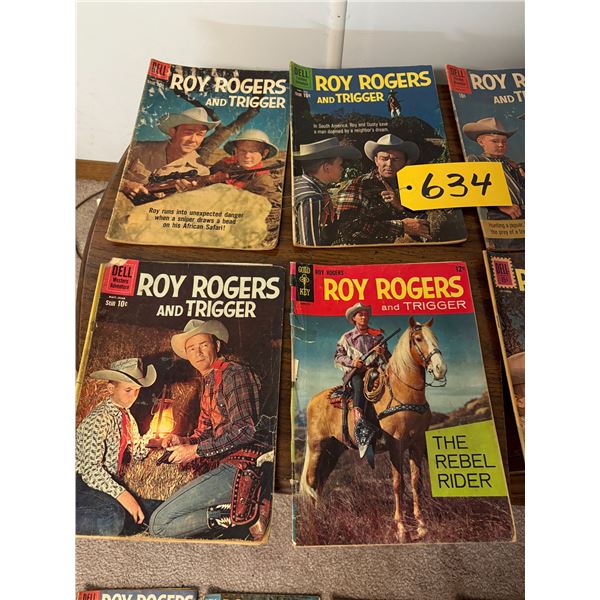 (Selling all together) Approx. 8- Roy Rogers & Trigger Comics