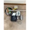 Image 4 : Omron blood pressure machine, watch, tin of shoelaces and misc.