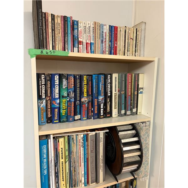 Qty of novels, magazines, manuals, tape cassette etc.