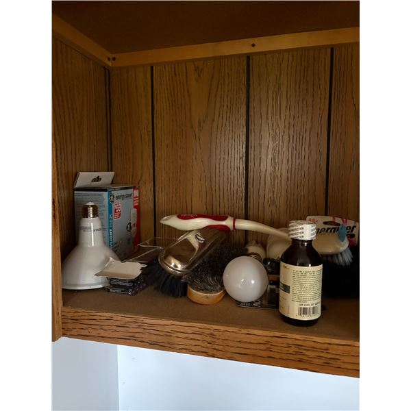 Qty of various light bulbs, laundry detergent, dryer sheets etc.