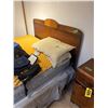 Image 7 : 5 pc bedroom set c/w headboard, mattresses, 4-Drawer dresser c/w mirror & 3- night stands.  nice con