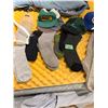 Image 1 : Qty of caps, lunch kits, new socks & blankets