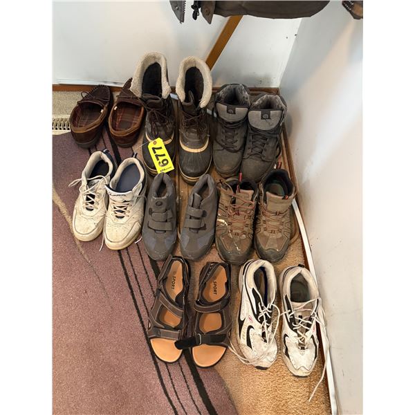 High Arctic jacket, qty of shoes, gloves, toque etc.