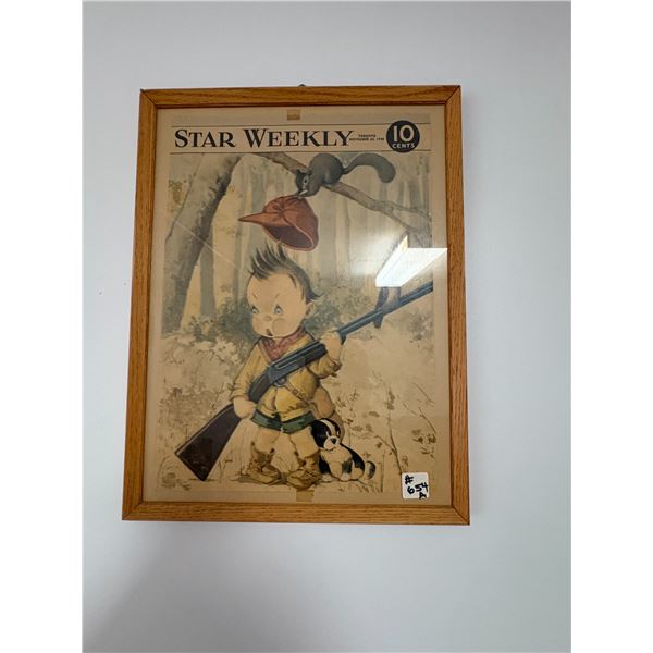 Vintage Star Weekly poster