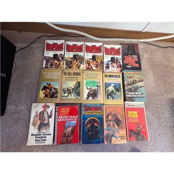 (Selling all together) Qty of old western books