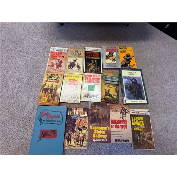 (Selling all together) Qty of old western books