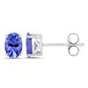 Image 4 : 14KT White Gold 1.20ctw Tanzanite Earrings