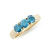 Image 1 : 14KT Yellow Gold 1.26ctw Dark Blue Diamond Ring