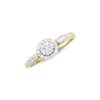Image 1 : 14KT Yellow Gold 0.27ctw Diamond Ring