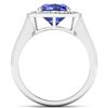 Image 4 : 14KT White Gold 1.99ct Tanzanite and Diamond Ring