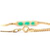 Image 2 : Plated 18KT Yellow Gold 2.11cts Green Agate Bracelet