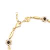 Image 2 : Plated 18KT Yellow Gold 1.25ctw Black Sapphire and Diamond Bracelet
