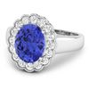 Image 2 : 14KT White Gold 2.21ctw Tanzanite and Diamond Ring