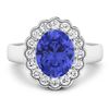 Image 3 : 14KT White Gold 2.21ctw Tanzanite and Diamond Ring