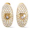 Image 1 : Chopard Happy Diamonds 18K Yellow Gold Floating Diamond Heart Earrings
