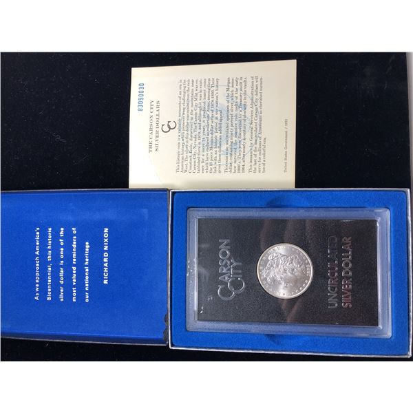 1883 CC Morgan Silver Dollar GSA W/Box/COA Choice BU