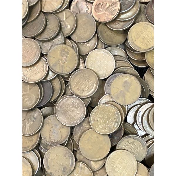 2500 US Lincoln Wheat Cents Unsearched