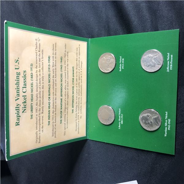American Nickels of the 20th Century Set of 4