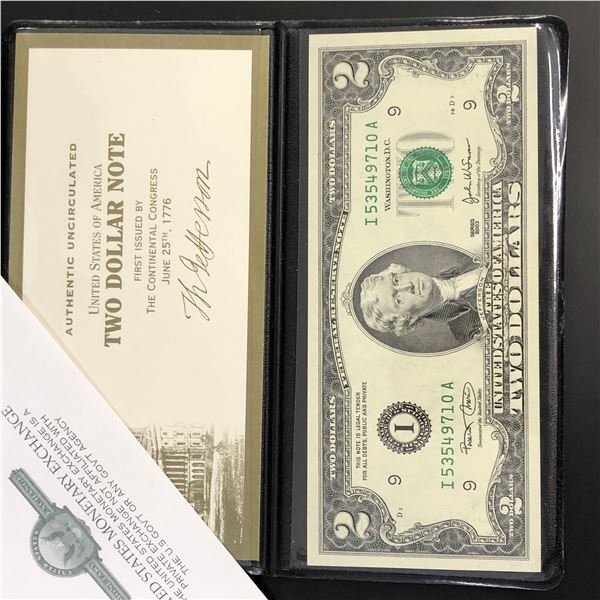 Two Dollar, series 2003 uncirculated FRN