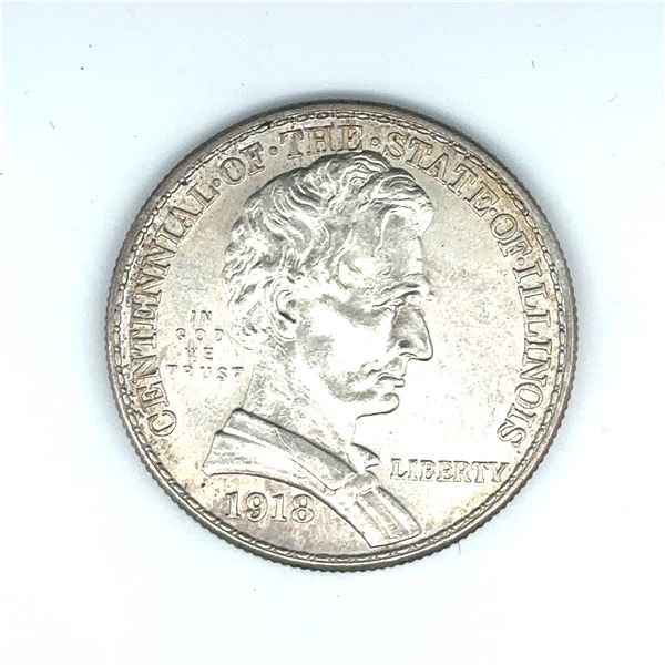 1918 Lincoln-Illinois Classic Commemorative Half