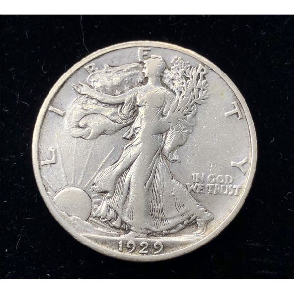 1929 S Walking Liberty Half Dollar