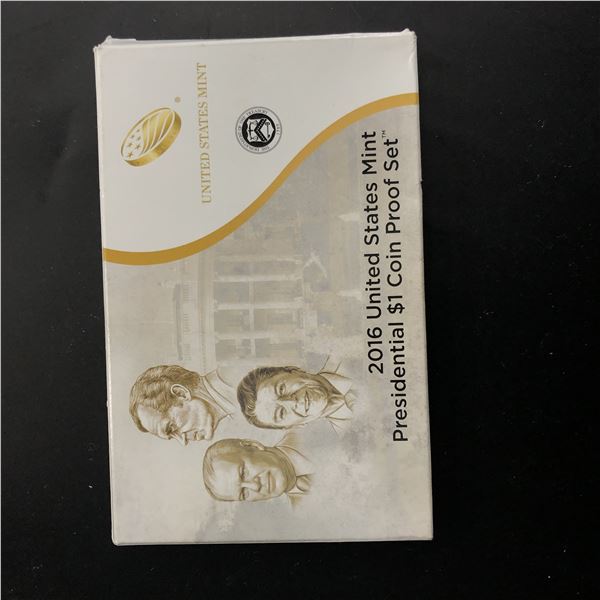 2016 Presidential $1 Coin Proof Set OIB/COA