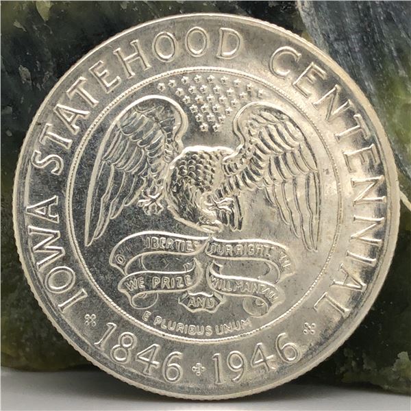 1946 Iowa Commemorative Half Dollar Ch BU