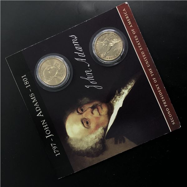 Lot of Two (2ct) P and D Presidential Dollars