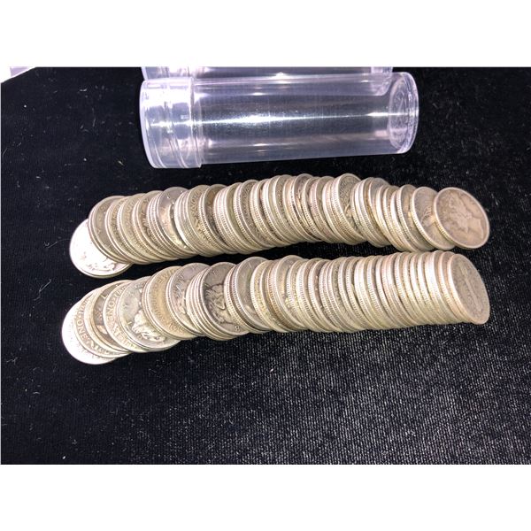 Two Rolls of Silver Mercury Dimes Circulated