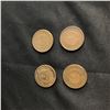 Image 2 : Group of Four (4CT) Two Cent Piece Coins