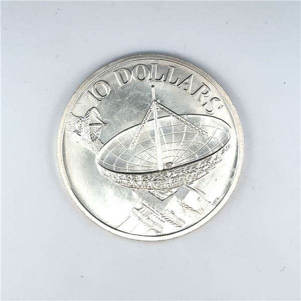 1979 Singapore Silver $10 Satellite Choice BU