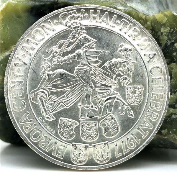 1977 Austria Silver 100 Schilling Coin CH BU