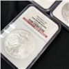 Image 2 : 2006 2007 2008 American Silver Eagle Dollars NGC Gem BU