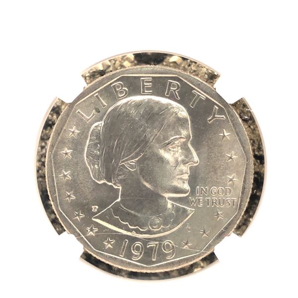 1979-P Wide Rim Near Date SBA Dollar NGC MS66