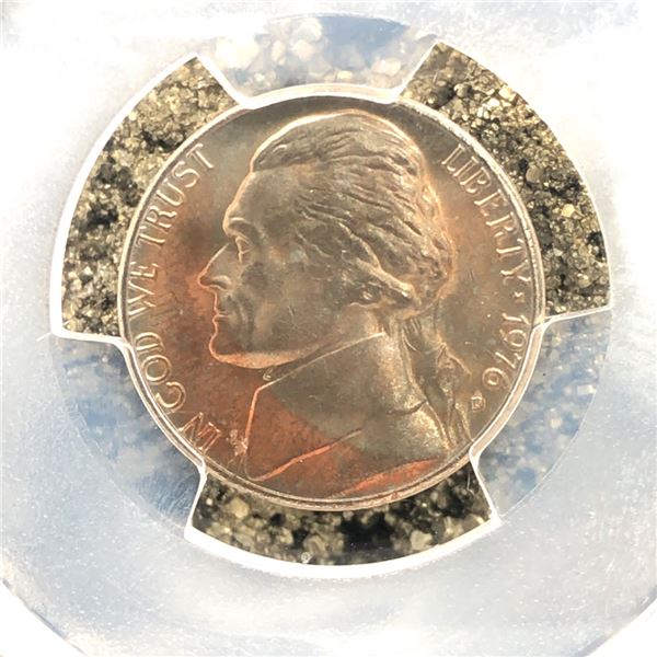 1976 D Jefferson Nickel Improperly Annealed MS65