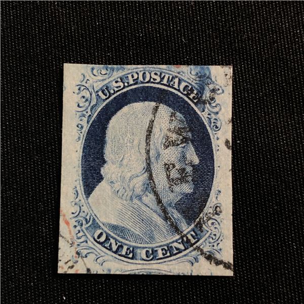 US Stamp SC#9 PSE Graded 90 Jumbo Used Plated "Double Transfer"