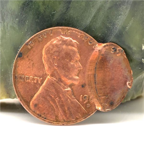 1968 D Lincoln Cent Double Struck, Off-Center Unc