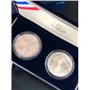Image 3 : 2001 Two Piece American Buffalo Silver Dollar Commemorative Set OIB/COA