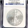 Image 4 : Three (3CT) 2007 American Silver Eagle Dollars NGC Gem Uncirculated ER