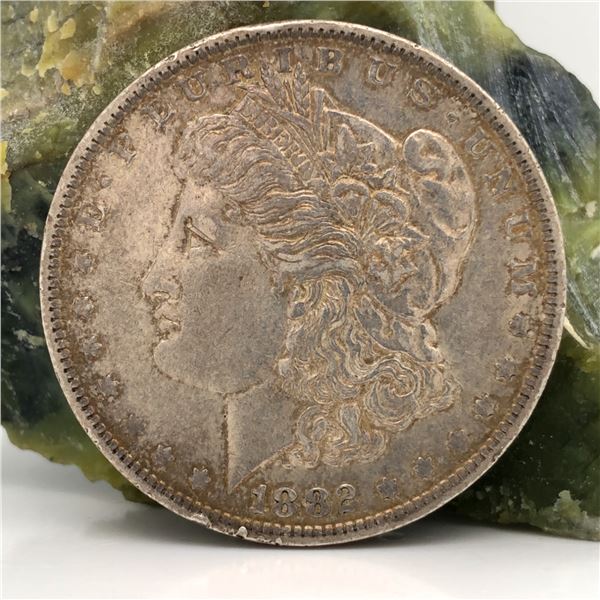 1882 O/S US Morgan Silver Dollar Choice XF