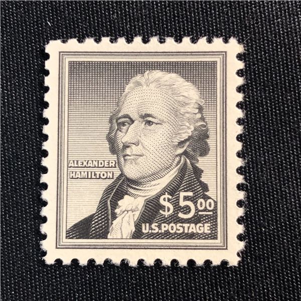 US SC#1053 1956 $5.Hamilton Issue Superb 98NH
