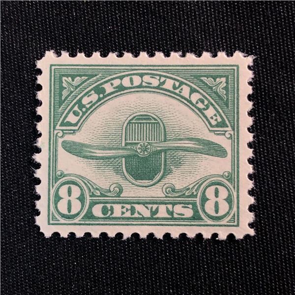 US 1923 Dark Green Propeller SC# C6 Airmail Stamp