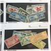 Image 1 : Fifty (50CT) Early US Airmail Stamps Mint and Used