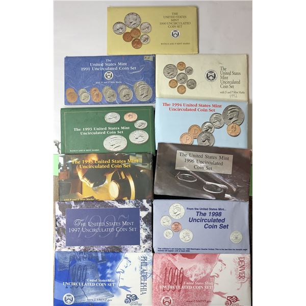 1990-1999 US Mint Sets