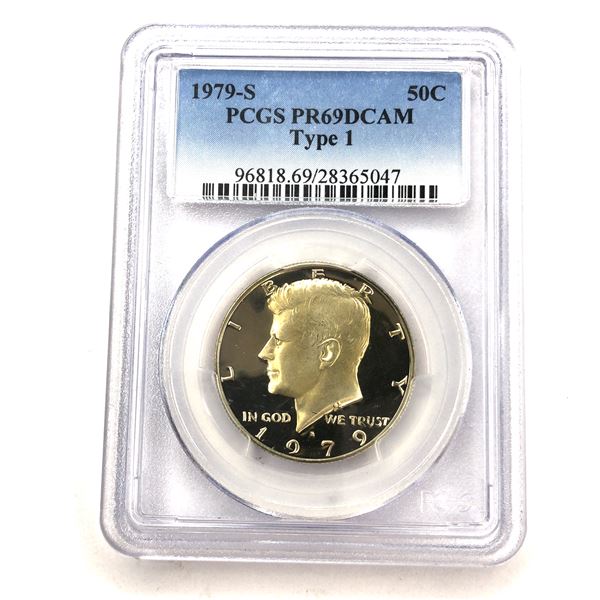 1979-S Proof Kennedy Half Dollar PCGS PR69DCAM