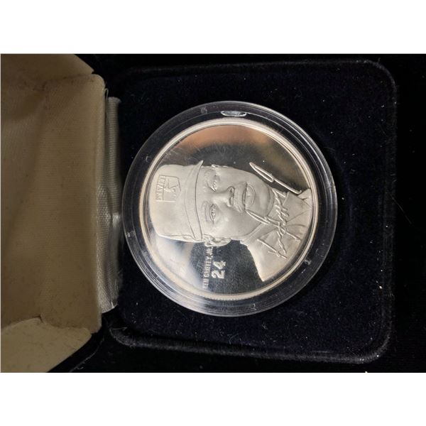 MLB collectible Ken Griffey Jr Silver round One Troy Ounce .999 Fine Silver
