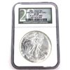 Image 1 : 2002 American Silver Dollar NGC MS69 20Th Anniversary